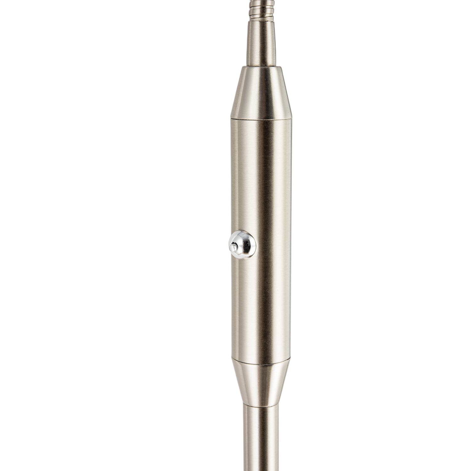 Modern Nickel Task Floor Lamp with LED Halo Ring and CCT Memory Dimmer Image 4