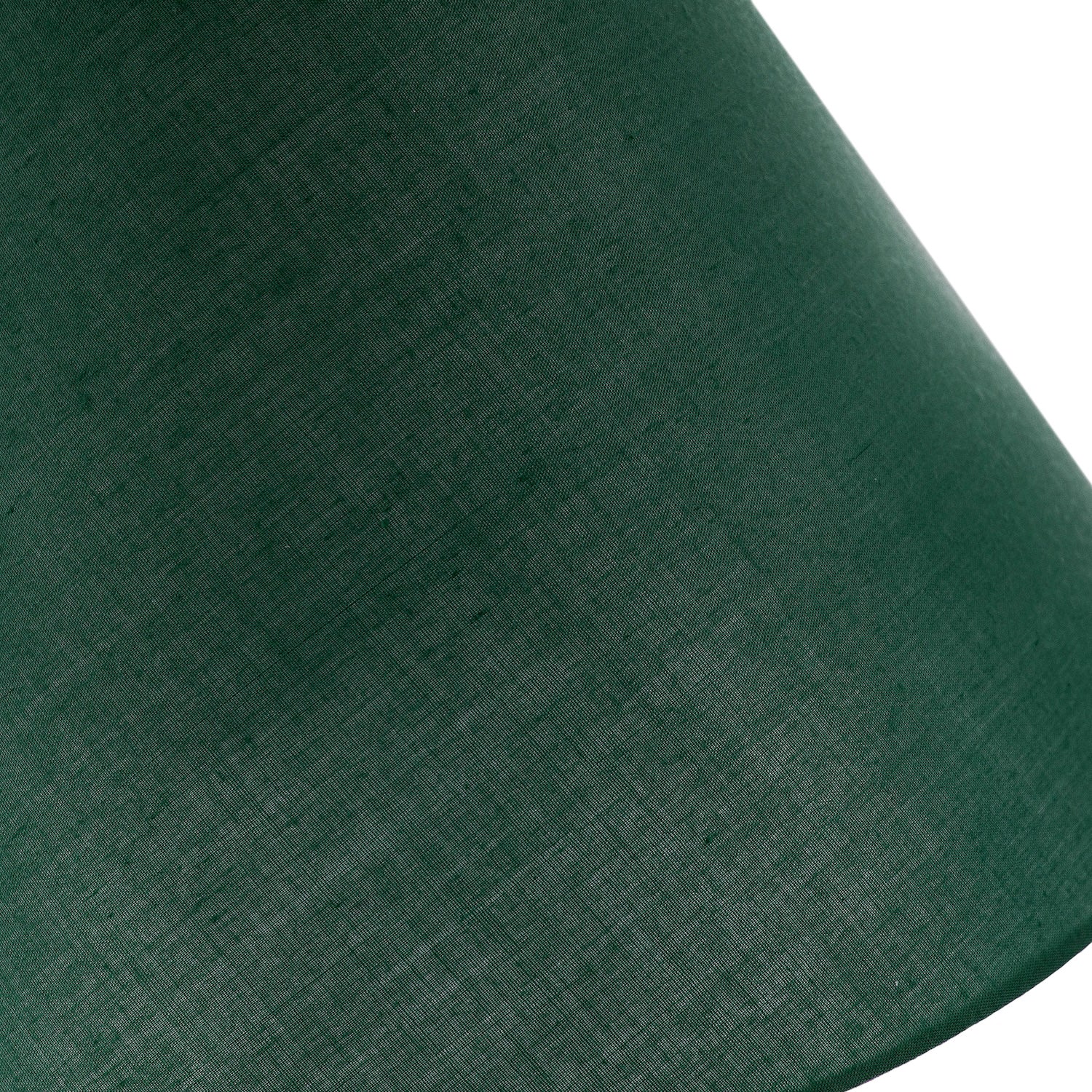Traditional 8 Inch Forest Green Cotton Fabric Coolie Lamp Shade Image 4