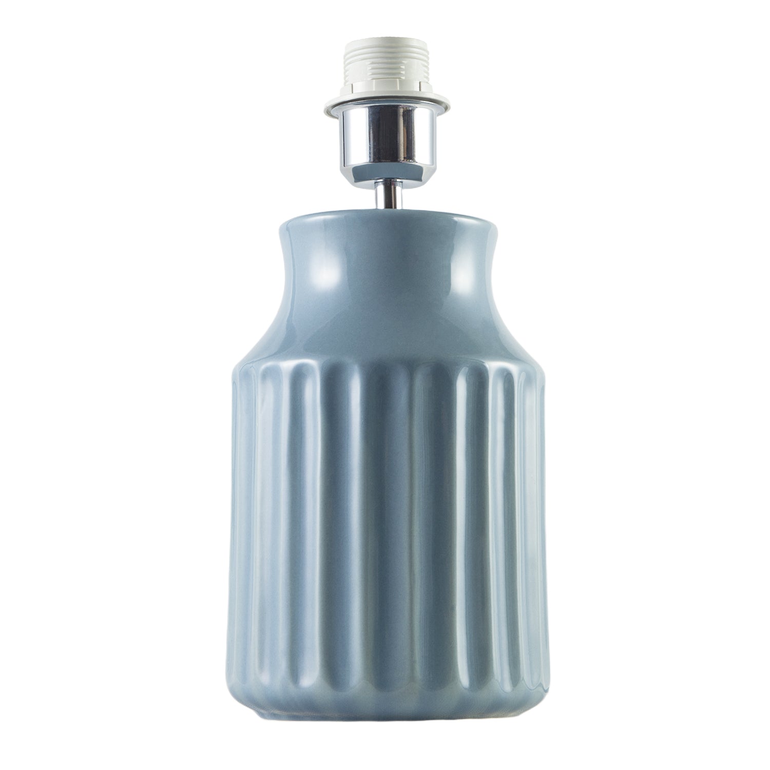 Elegant Ceramic Table Lamp Base with Soft Duck Egg Blue Glazed Finish Image 1