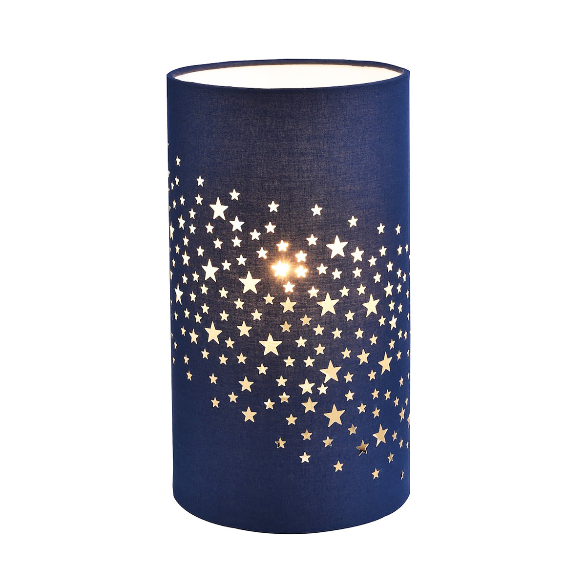 Modern Stars Decorated Midnight Cotton Bedside Table Light