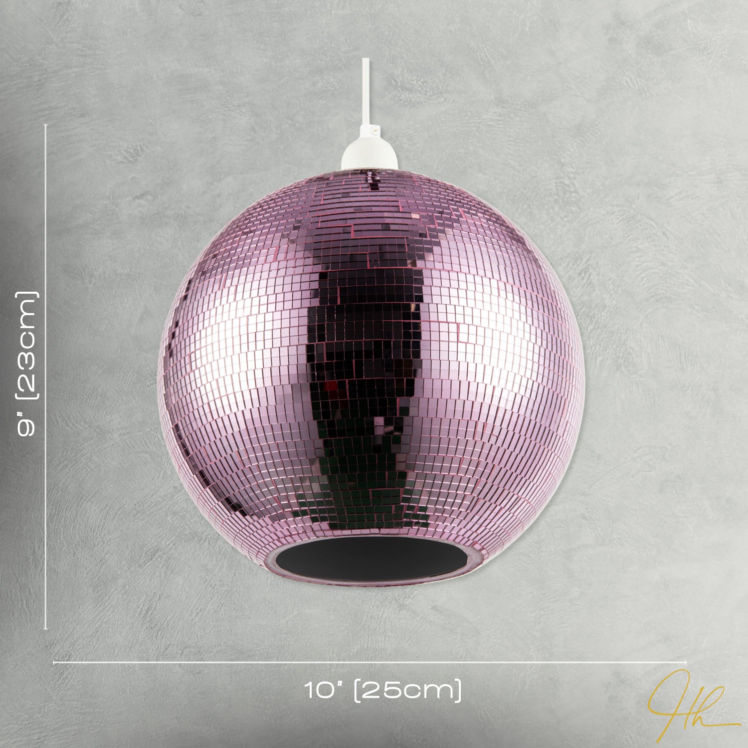 Shiny Disco Mosaic Ball in Vibrant Pink Mirrored Tiled Retro Style Image 7