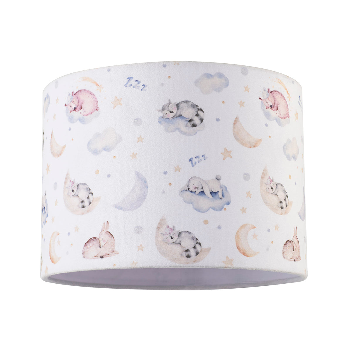 Fun Cosy Velvet Lamp Shade Stars Clouds Animals