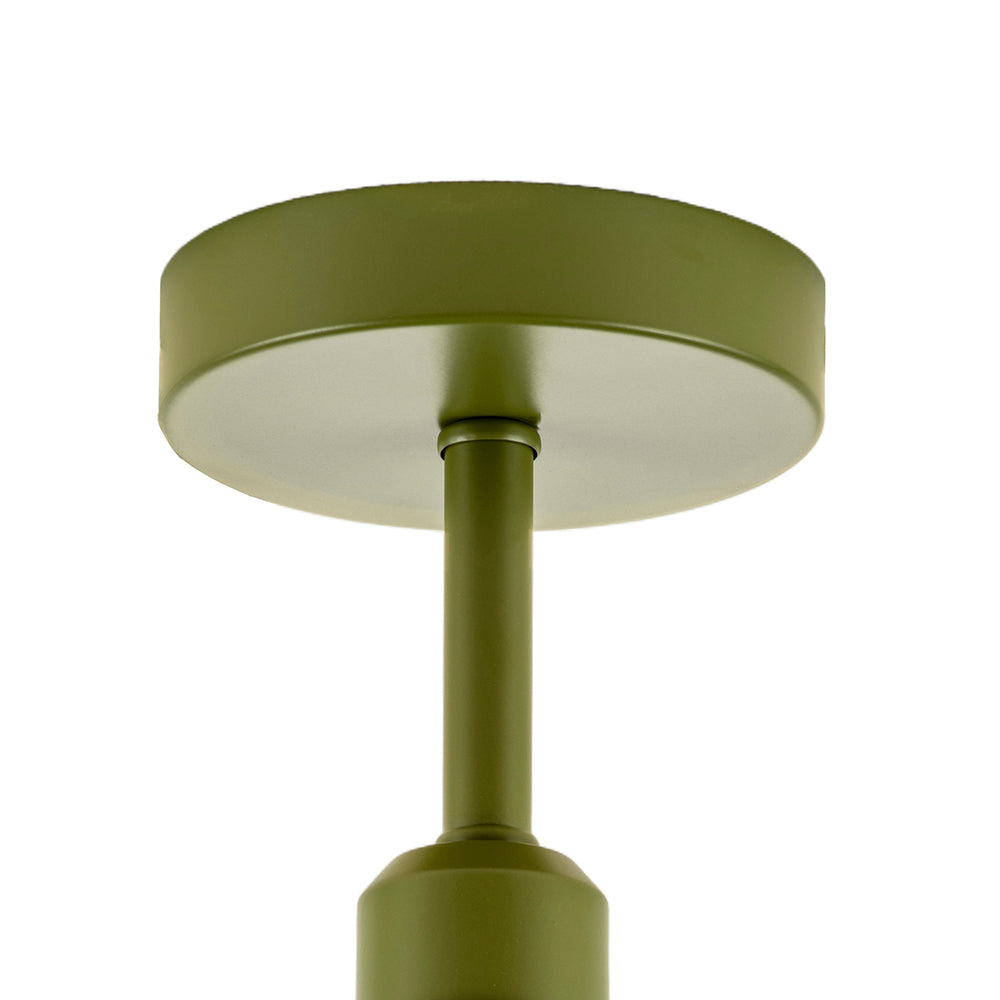 Traditional Olive Green Ceiling Light Fitting to Hold Lamp Shades Image 5