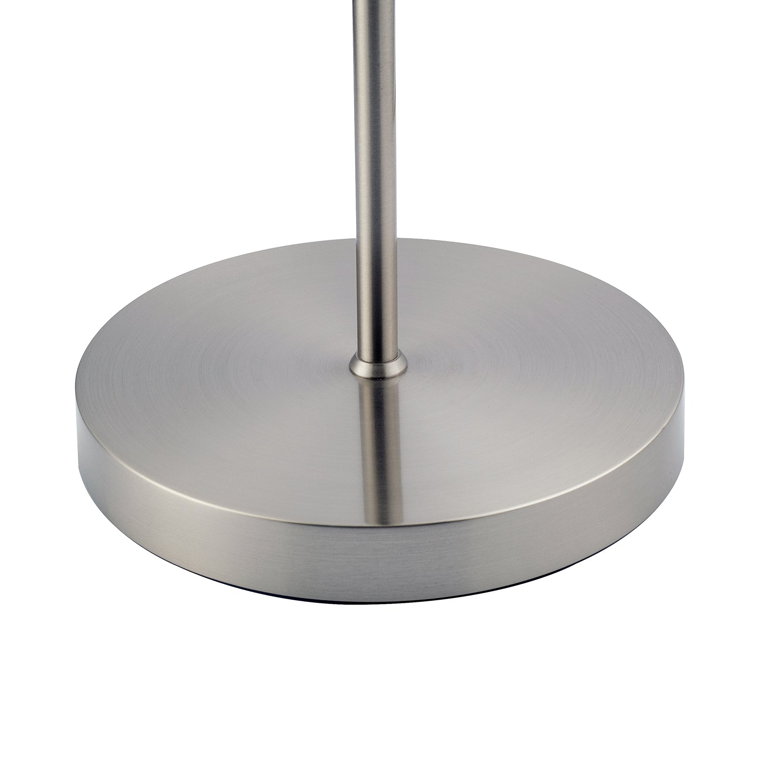 Modern Nickel Switched Uplighter Floor Lamp with Opal White Polycarbonate Shade Image 3