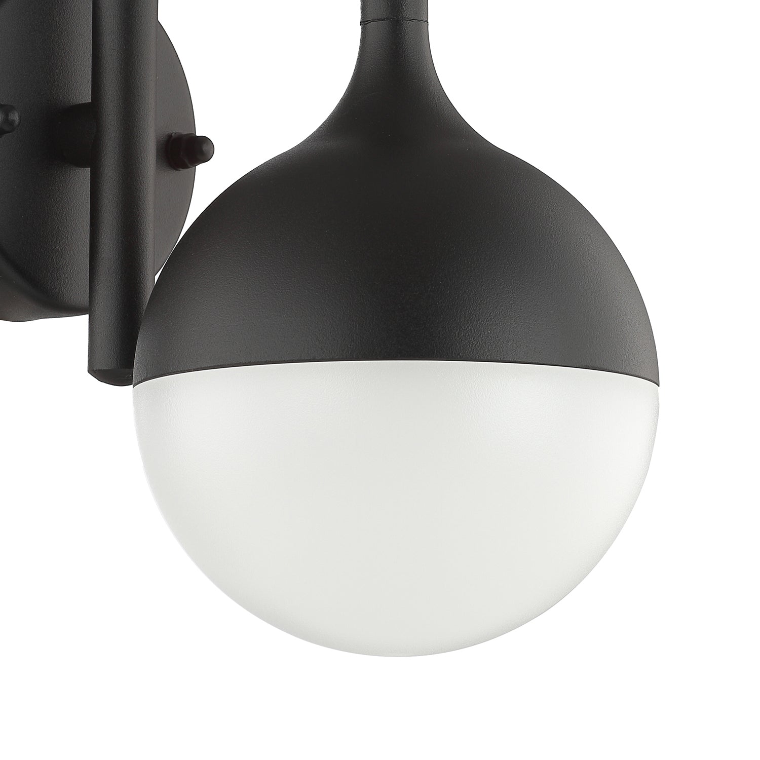 Modern Matt Black Outdoor Lantern Wall Light Fitting with Low Energy LED Power Image 3