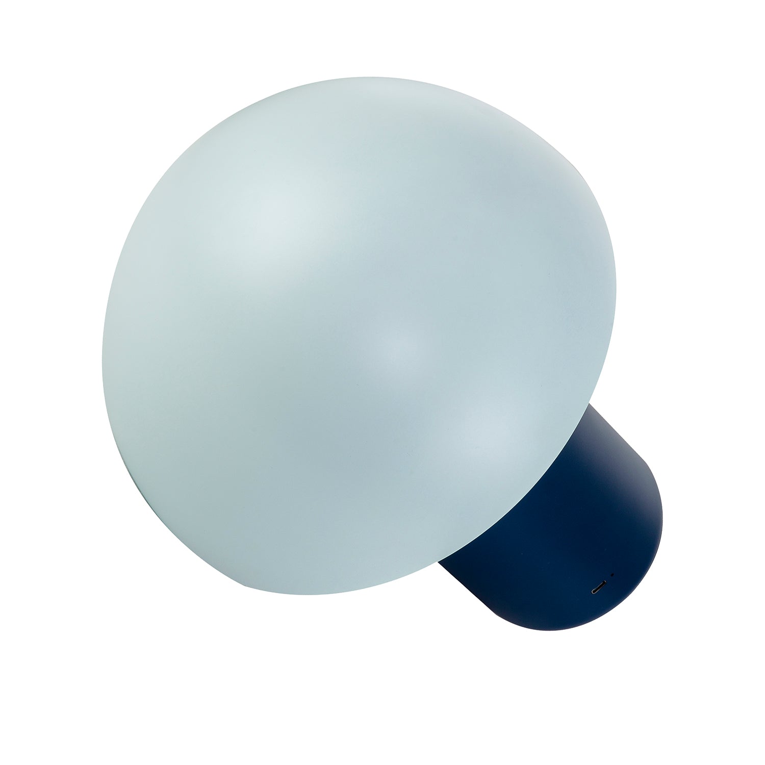 Modern Rechargeable Mushroom Lamp in Two Tone Blue with Touch Button Image 5