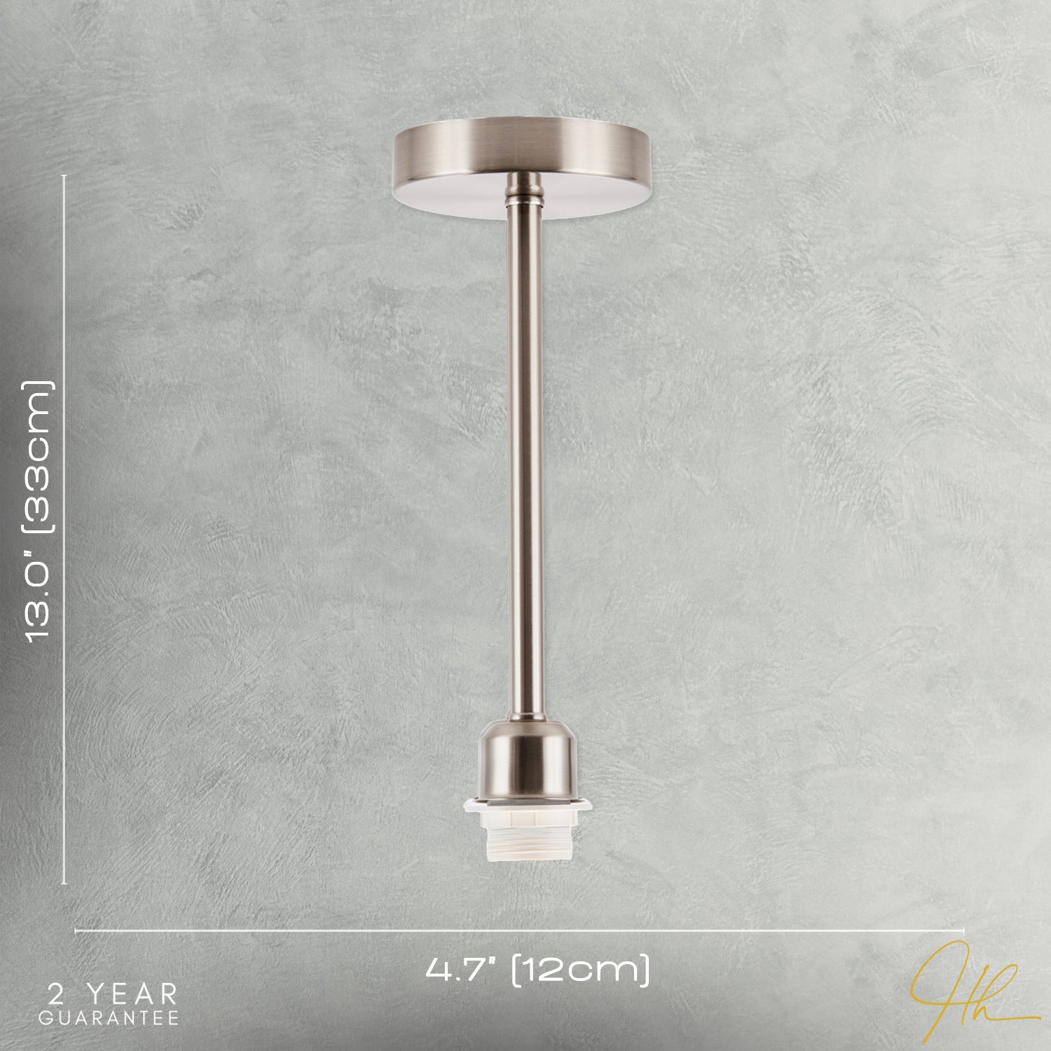 Classic Satin Nickel Ceiling Light Fixture to Showcase Lamp Shades Image 6