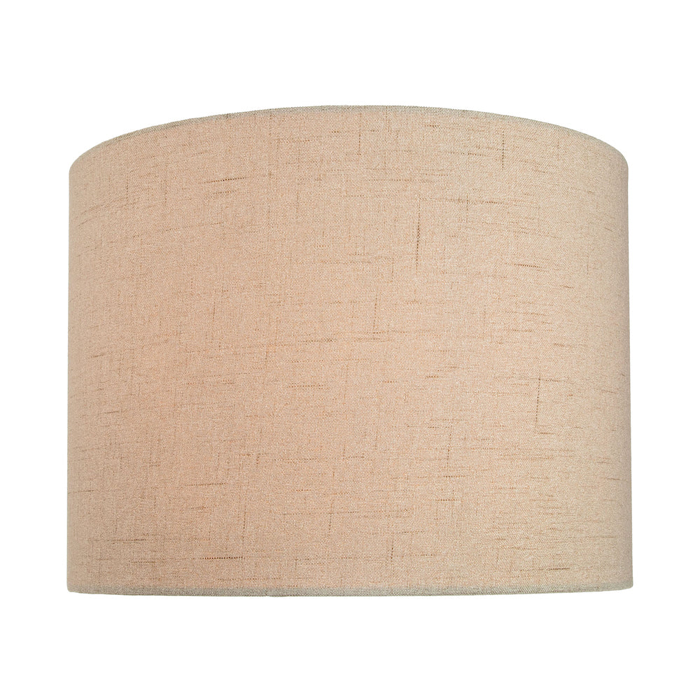 Contemporary and Sleek Taupe Textured 10" Linen Fabric Drum Lamp Shade 60w Max Image 5