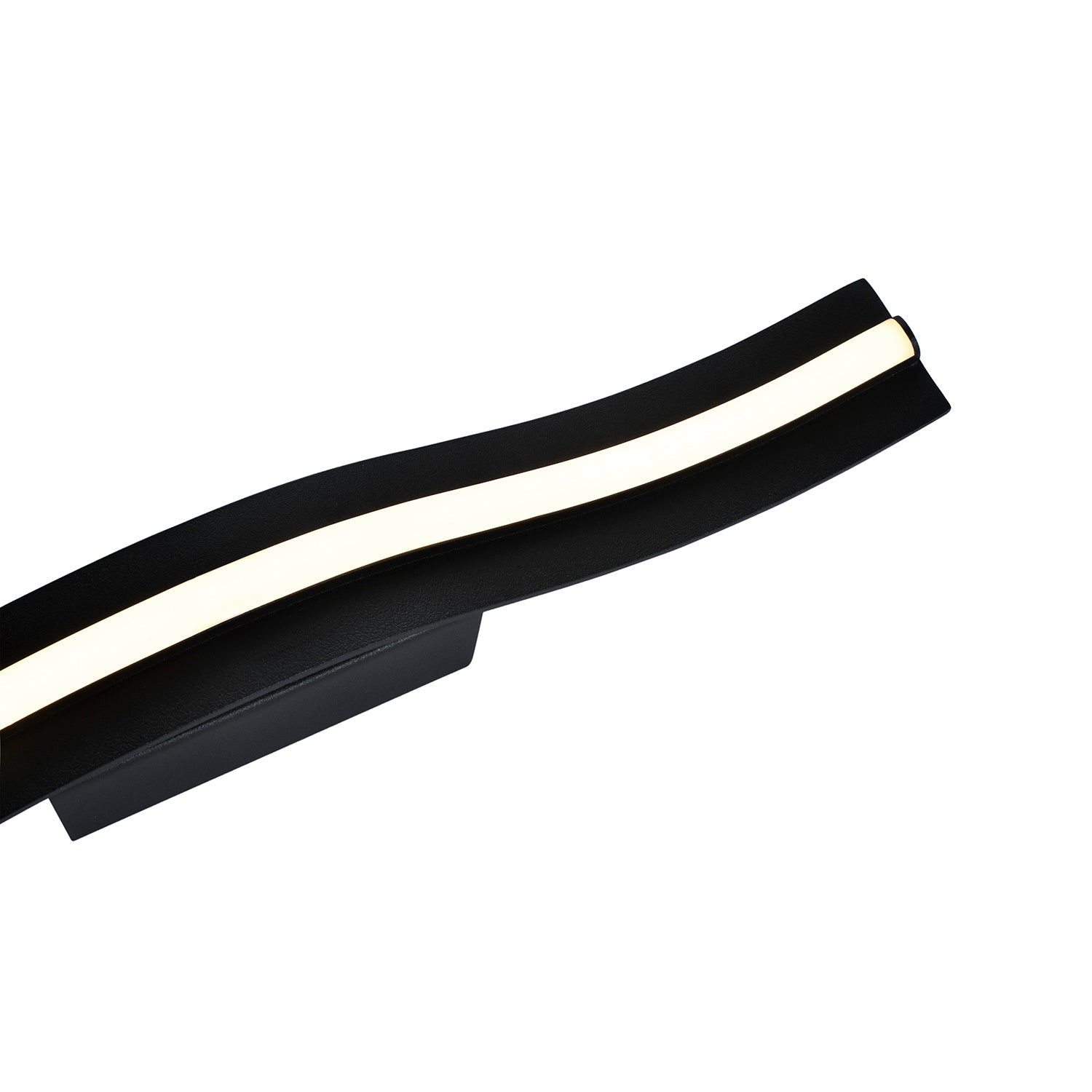 LED Stick Style Modern Feature Wall Light Fitting in Matte Sand Black Image 4