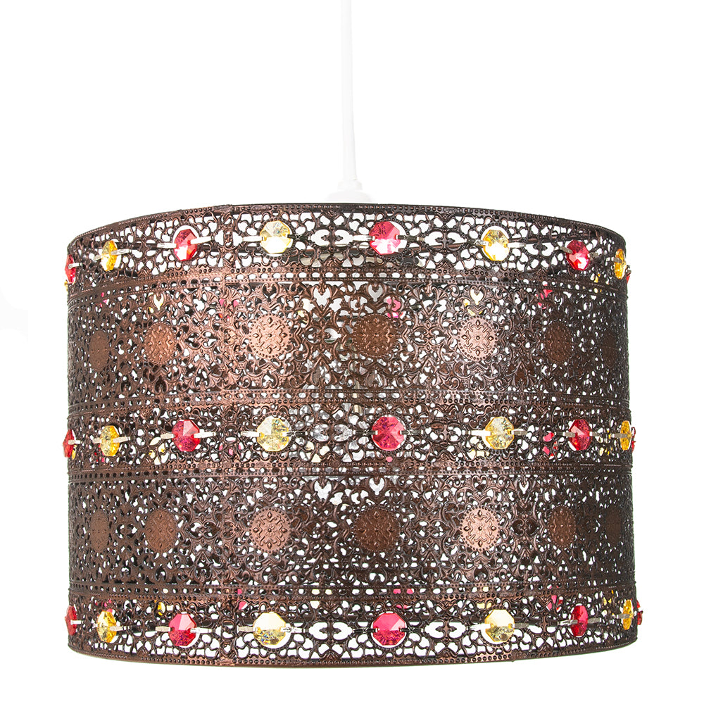 Antique Acrylic Gem Moroccan Style Chandelier Pendant Light Shade Fitting