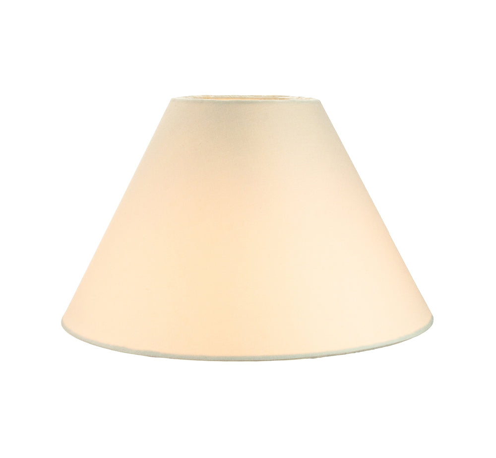 Traditional 10" Cream Cotton Coolie Lampshade Suitable for Table Lamp or Pendant Image 2