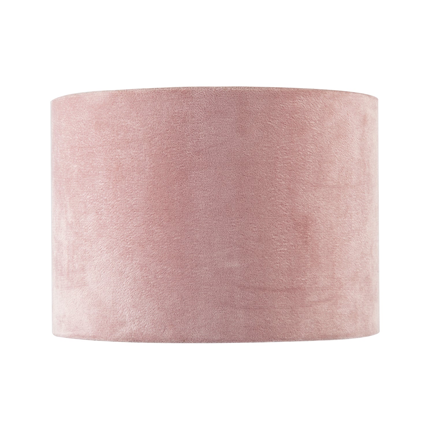 Rose Pink Velvet Drum Lamp Shade with Inner Watercolour Floral Pattern Image 4