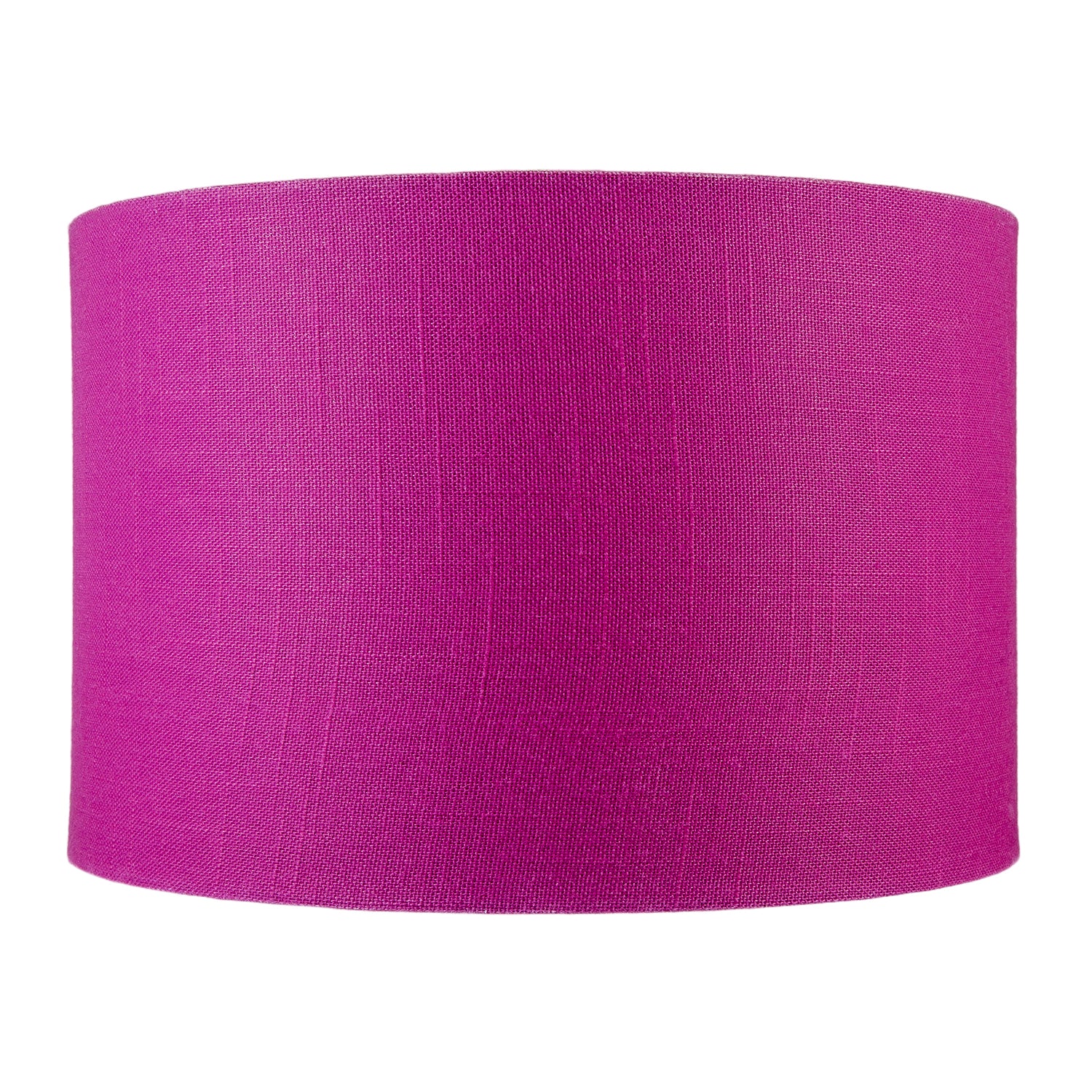 Designer Raspberry rose Textured Linen Fabric Circular Lamp Shade Image 4