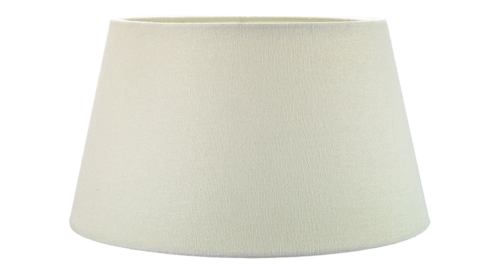 Classic 10 Inch Cream Linen Fabric Drum Table/Pendant Lamp Shade 60w Maximum Image 1