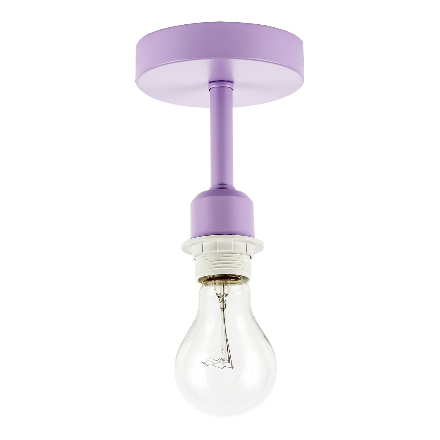 Traditional Lavender Lilac Ceiling Light Fitting to Hold Lamp Shades Image 3