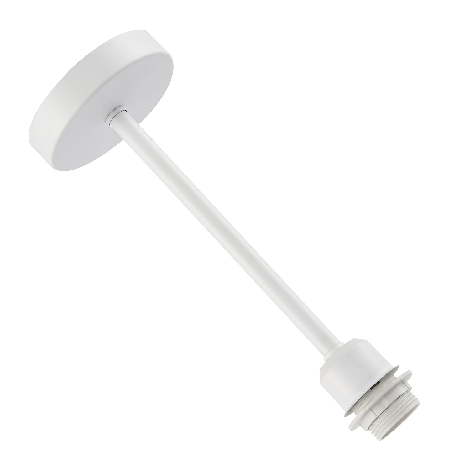 Classic Matte White Ceiling Light Fixture to Showcase Lamp Shades Image 4