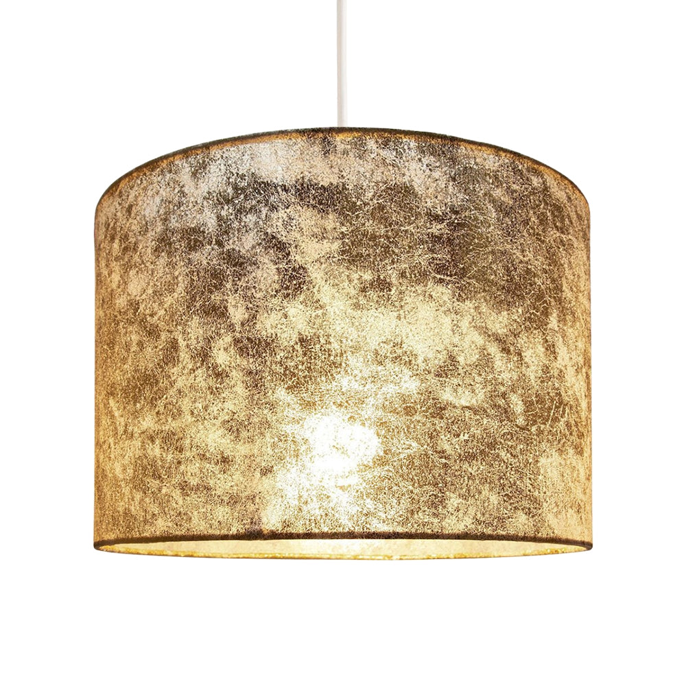 Modern Designer Gold Foil Effect 10" Lamp Shade for Table or Ceiling Use Image 2