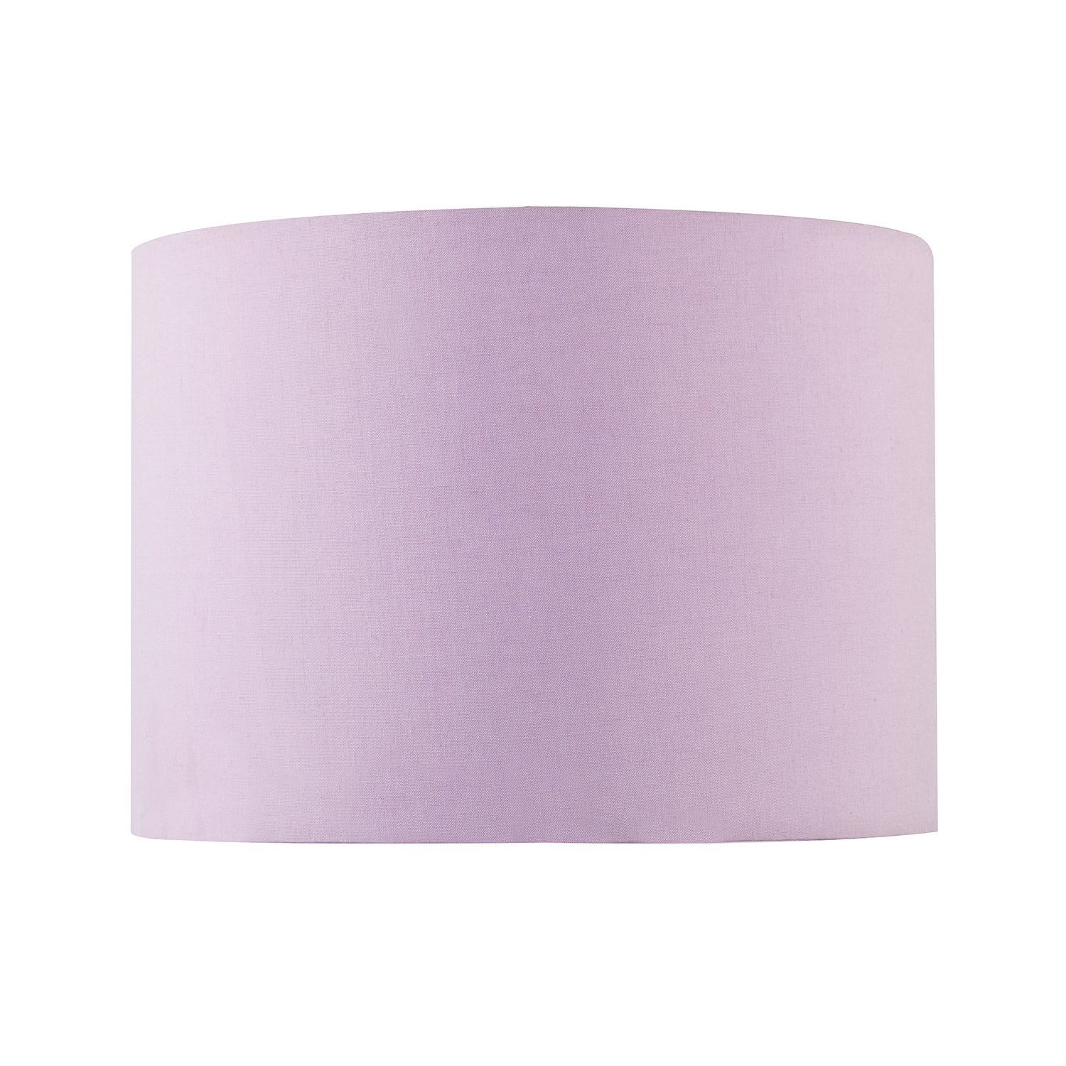 Lilac Cotton Drum Lamp Shade with Inner White Floral Pattern Lining Image 4
