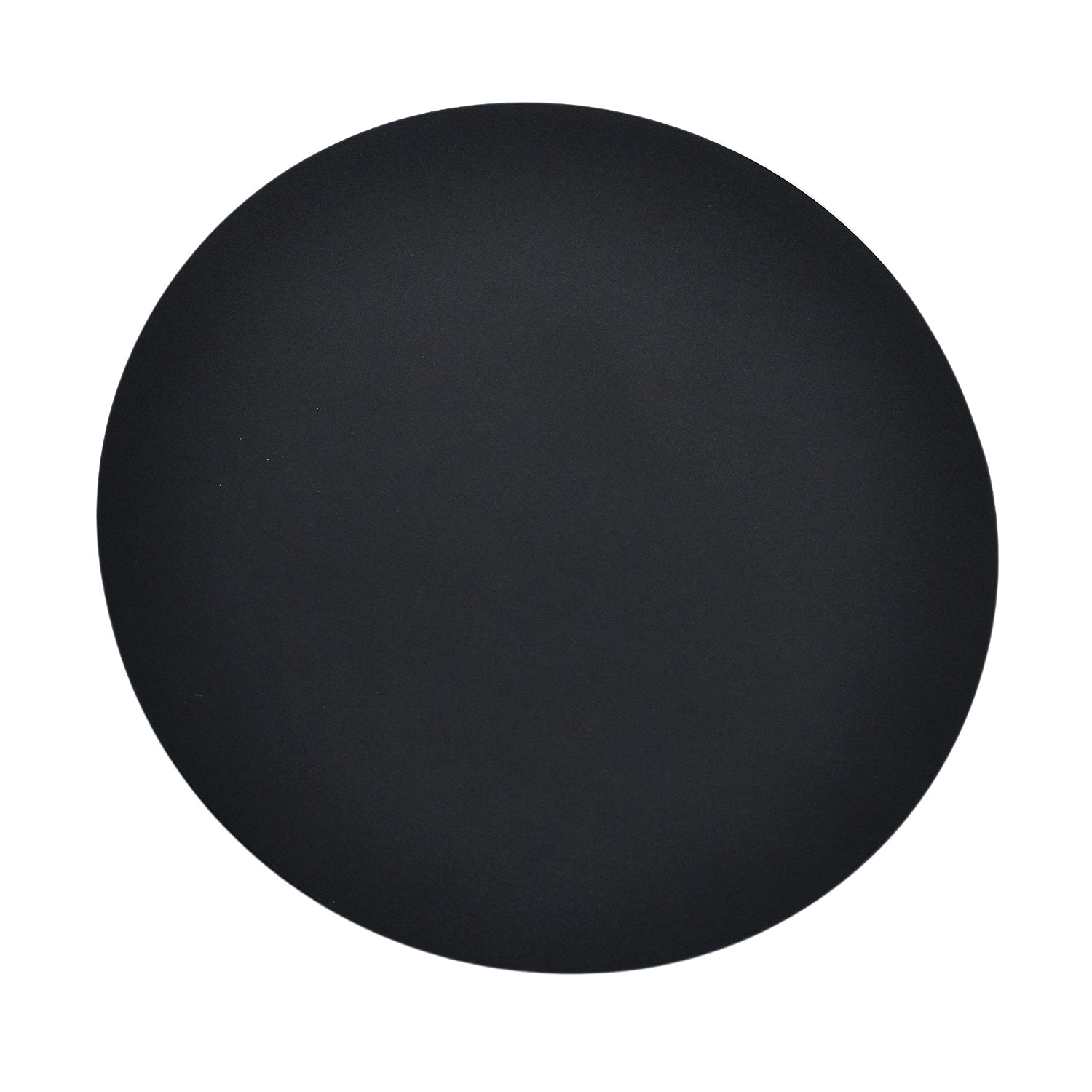 Modern Circular Halo LED Wall Lighting Fitting in Matte Sand Black Image 1