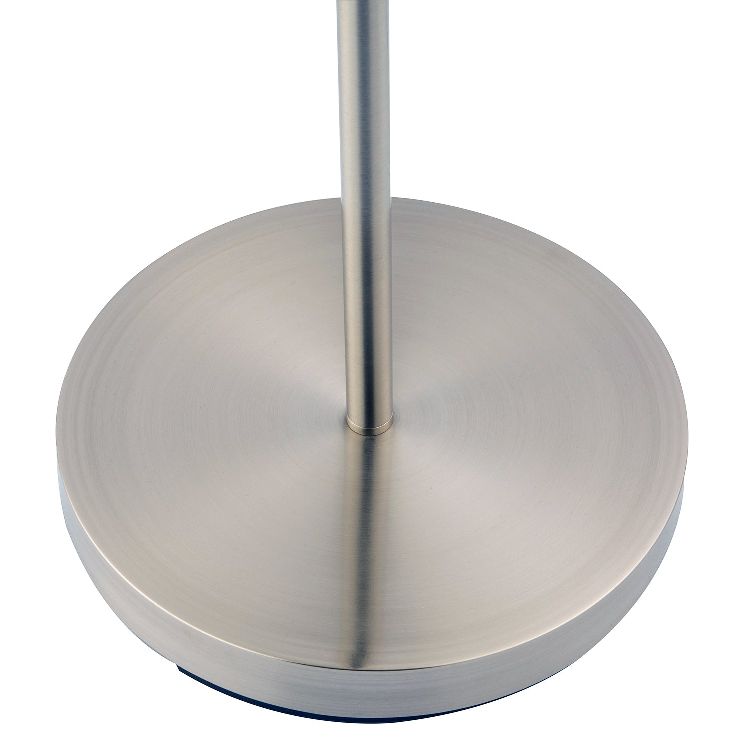 Modern LED Uplighter Metal Floor Lamp in Satin Nickel with Memory Dimmer Button Image 5