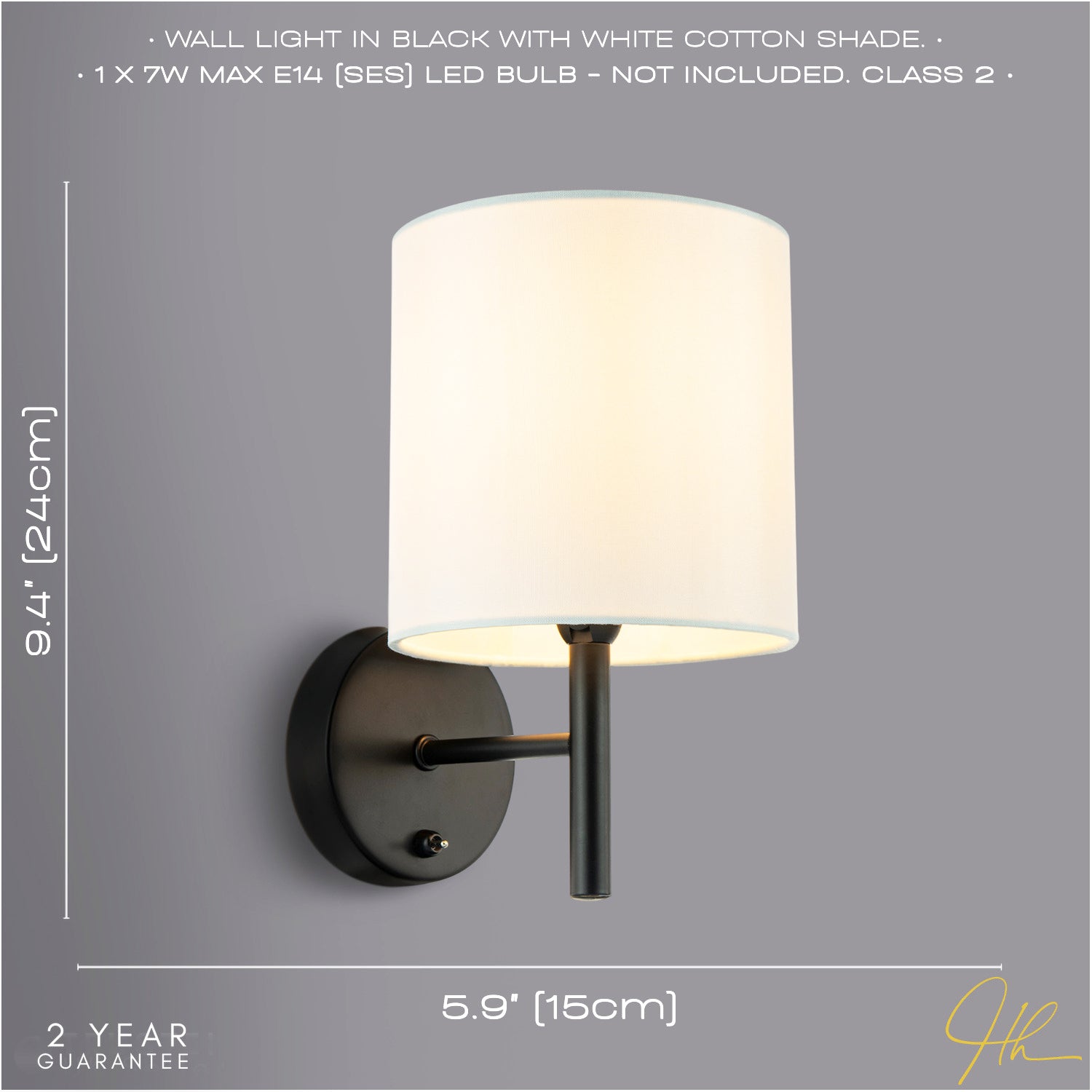 Contemporary Bedside Wall Lamp in Matte Black with Toggle Switch and Shade Image 6