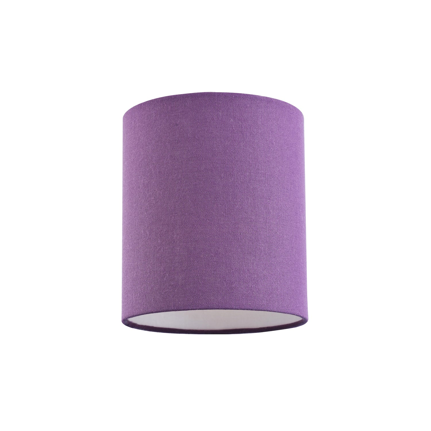 Contemporary and Elegant Vivid Purple Linen Fabric 18cm High Cylinder Lamp Shade Image 1