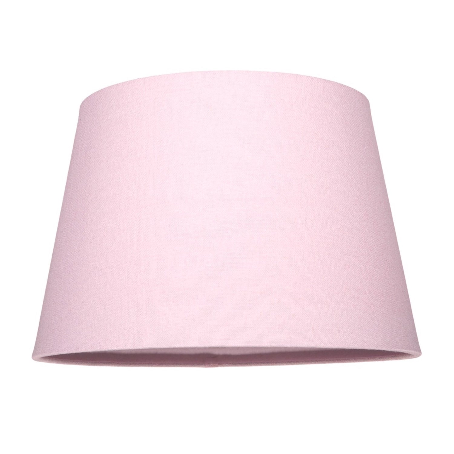 Classic 10 Inch Pink Linen Fabric Drum Table/Pendant Lamp Shade 60w Maximum Image 1