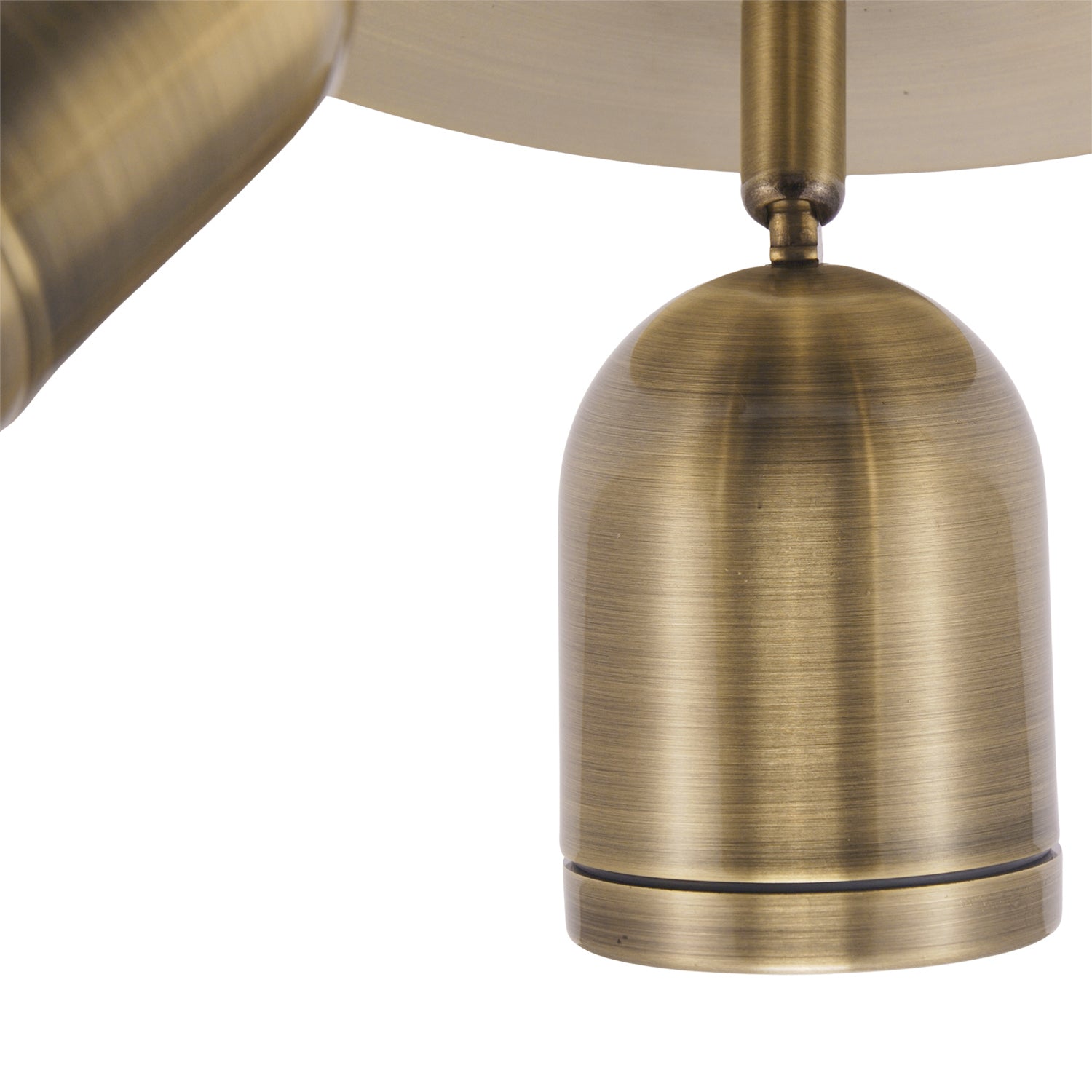 Modern Triple Spot IP44 Antique Brass Bath Ceiling Light with Adjustable Heads Image 5