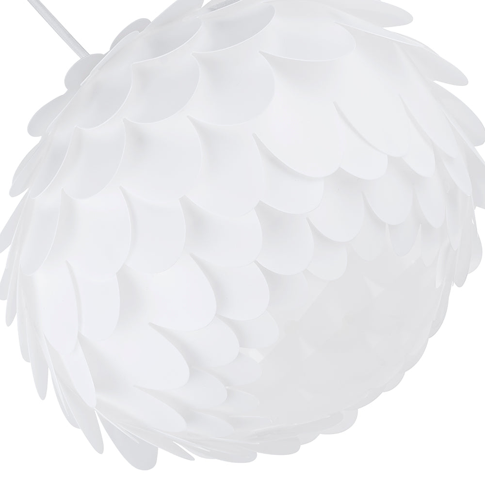 Modern Designer White Cloud Effect Polypropylene Ceiling Pendant Lamp Shade Image 4