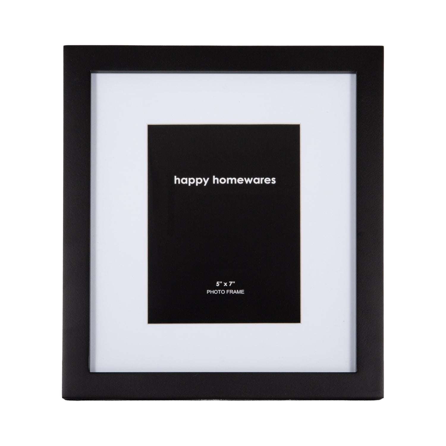 Classic Designer Mat Black MDF 5x7 Picture Frame for Free Standing or Wall Hung Image 2