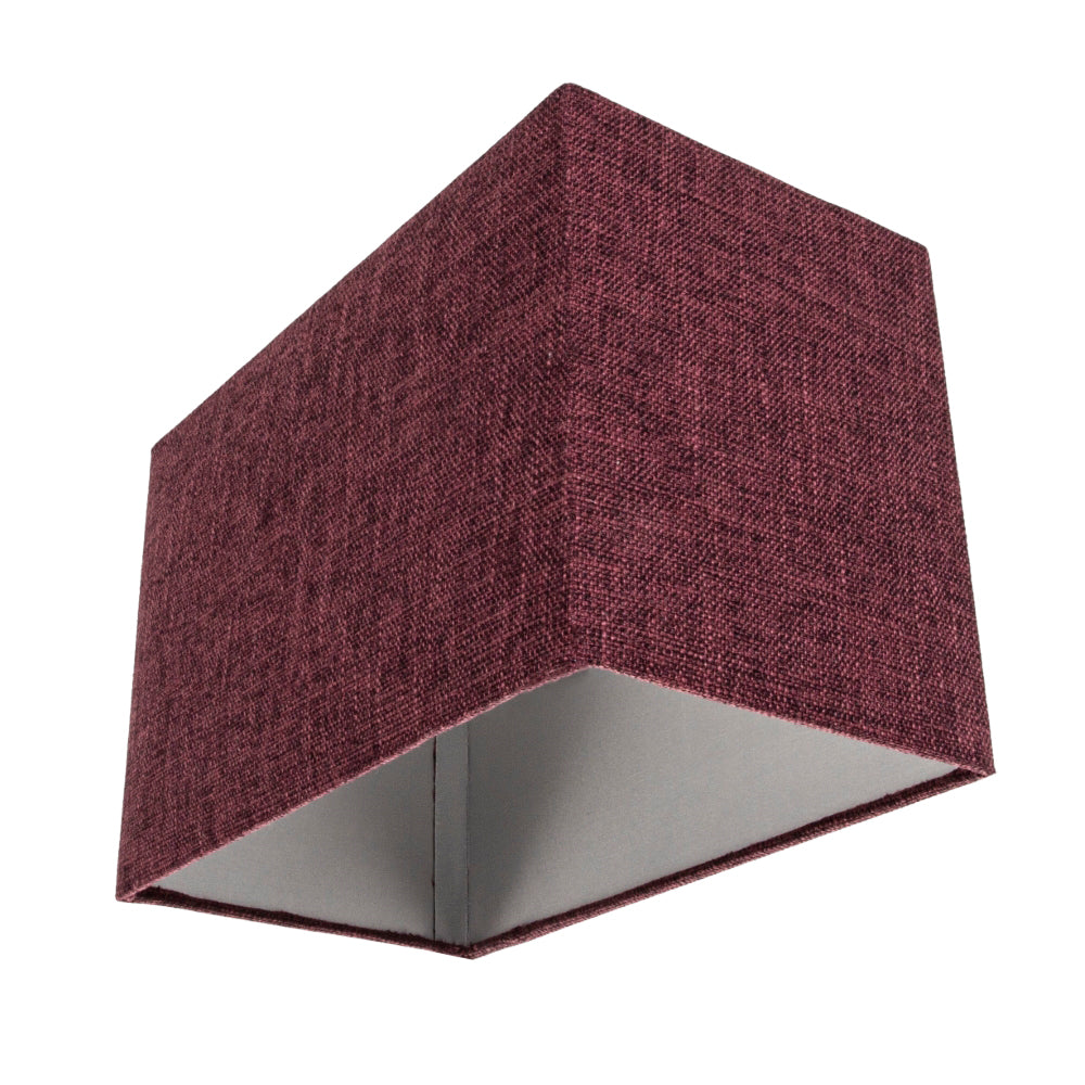 Contemporary and Sleek Purple Linen Fabric Rectangular Lamp Shade 60w Maximum Image 4