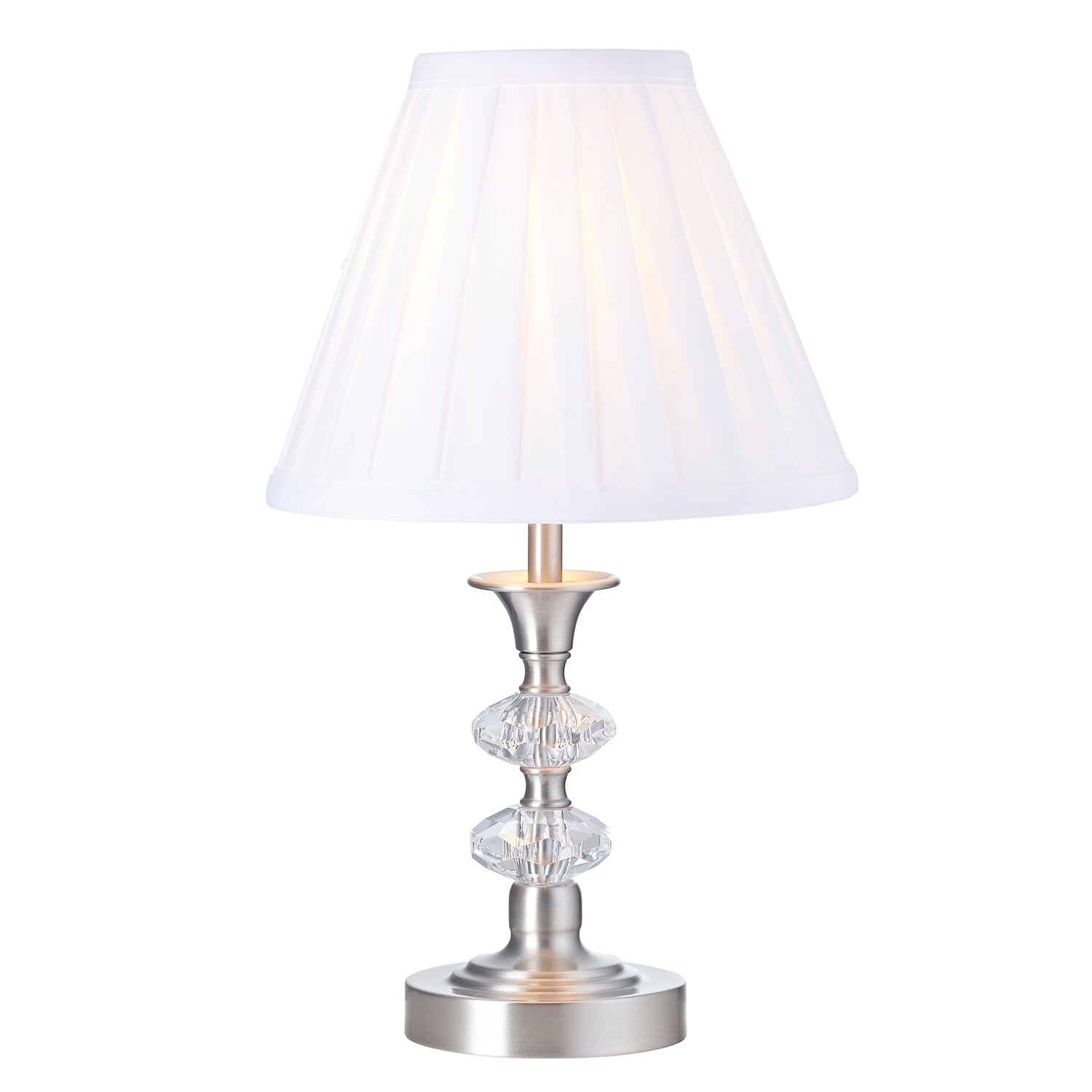 Contemporary Satin Nickel Power Saving and Eco Friendly LED Touch Table Lamp Image 2