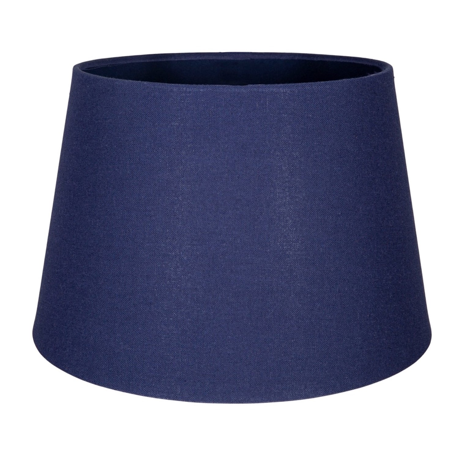 Classic 10 Inch Navy Blue Linen Fabric Drum Table/Pendant Lamp Shade 60w Maximum Image 3