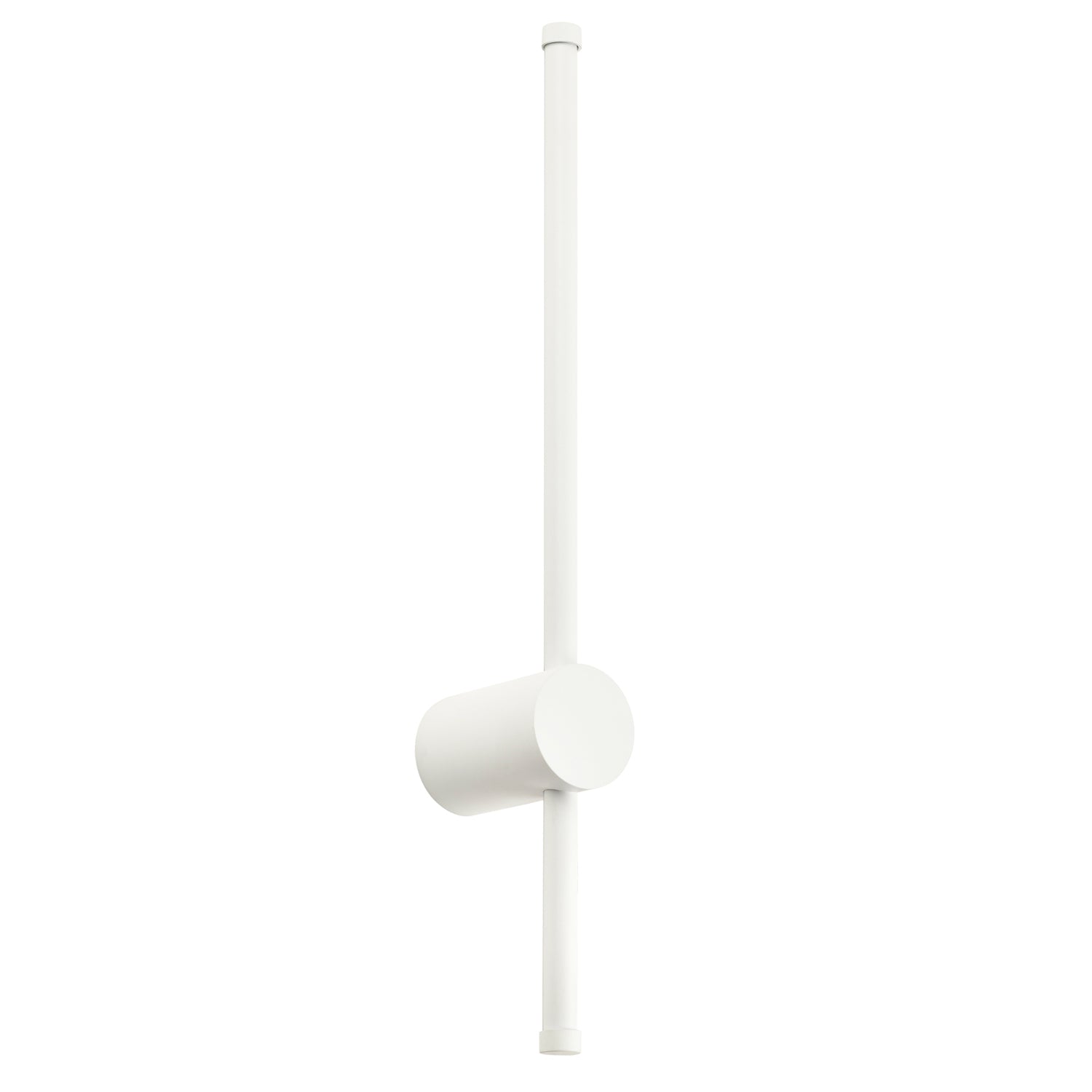 Modern and Sleek Stick Style Ambient LED Wall Light Fitting in Matt White Sand Image 1