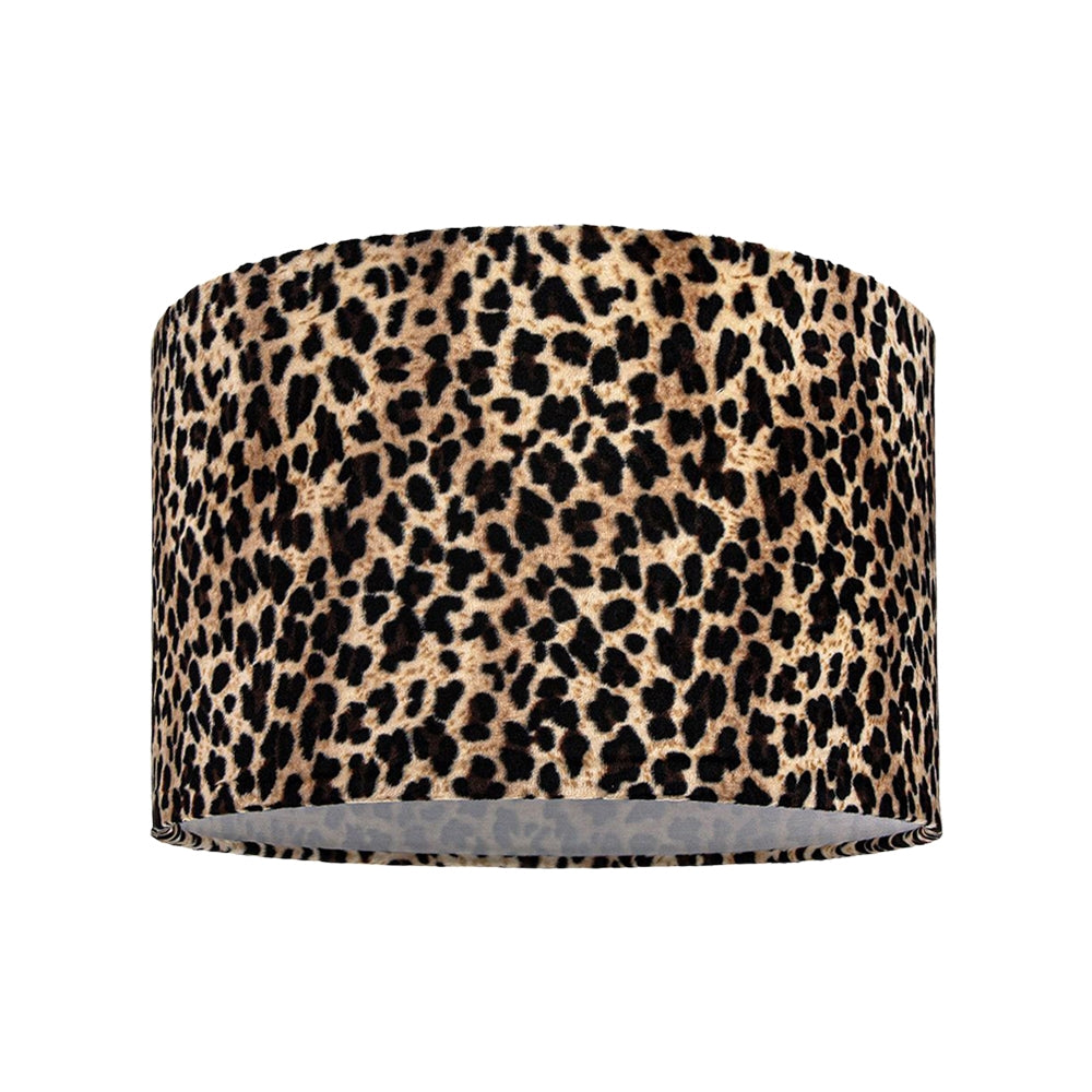 Modern and Distinctive Leopard Print Table/Pendant Lamp Shade in Soft Velvet Image 1