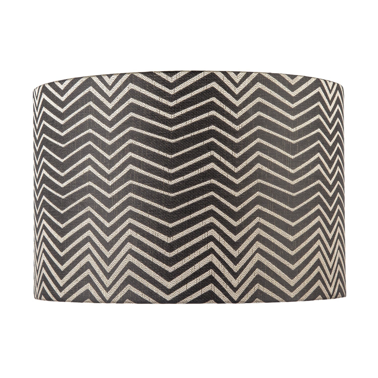 Scandinavian Style Black and White Chevron Pattern Textured Lamp Shade Image 4