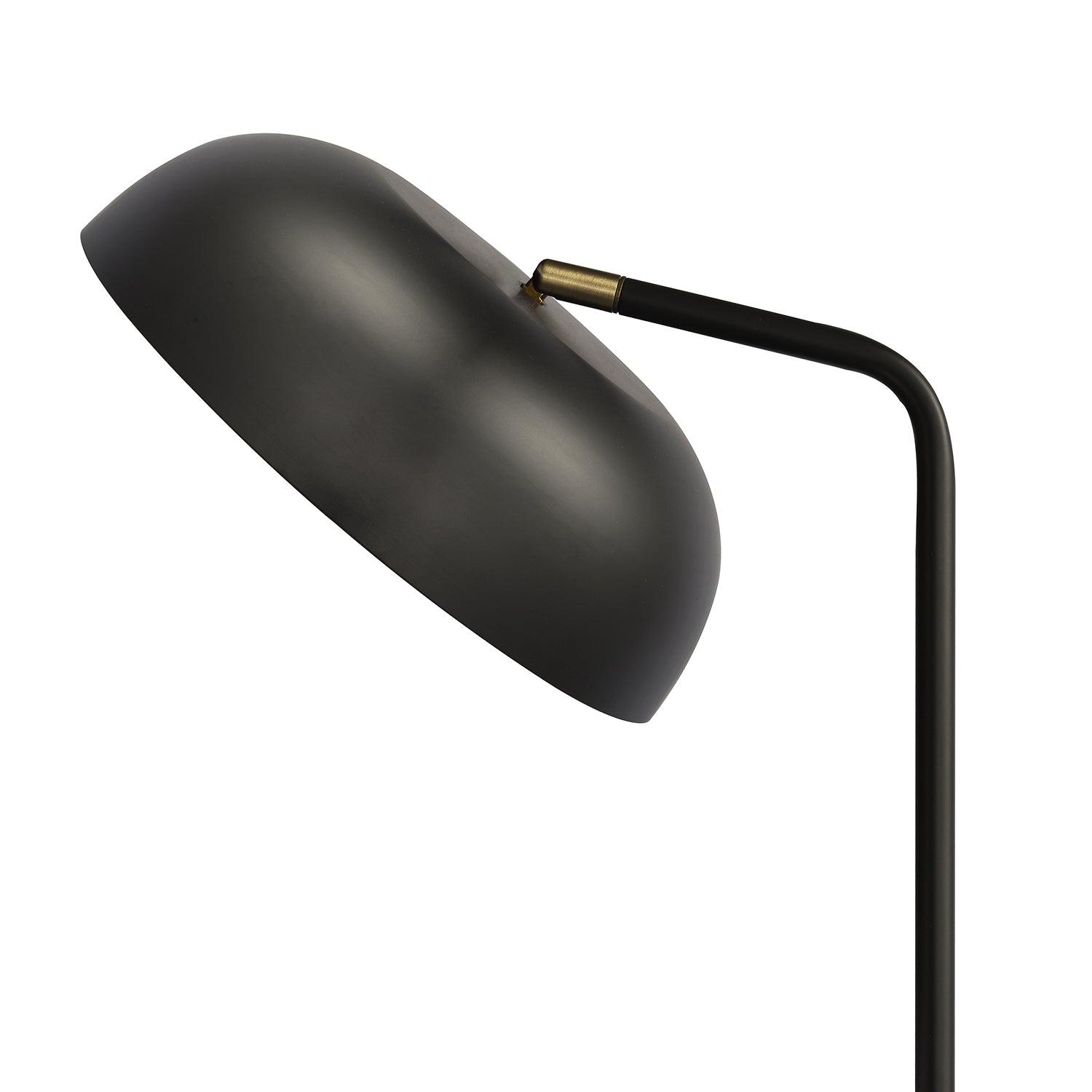 Modern Floor Lamp with Golden Inner Shade and Diffuser Reflecting Light Inwards Image 3