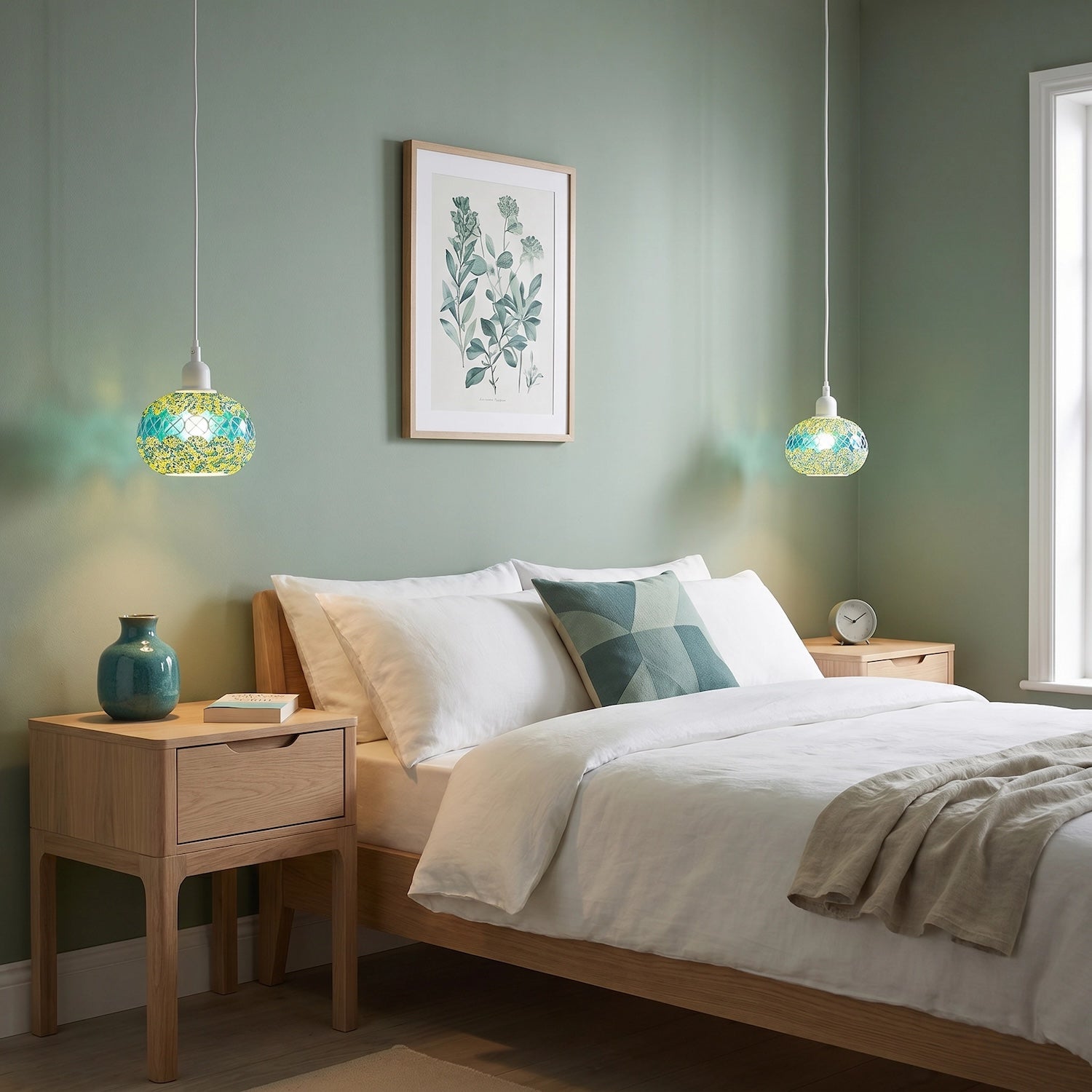Glass Globe Mosaic Ceiling Pendant Lighting Shade with Rounded Shape Image 6