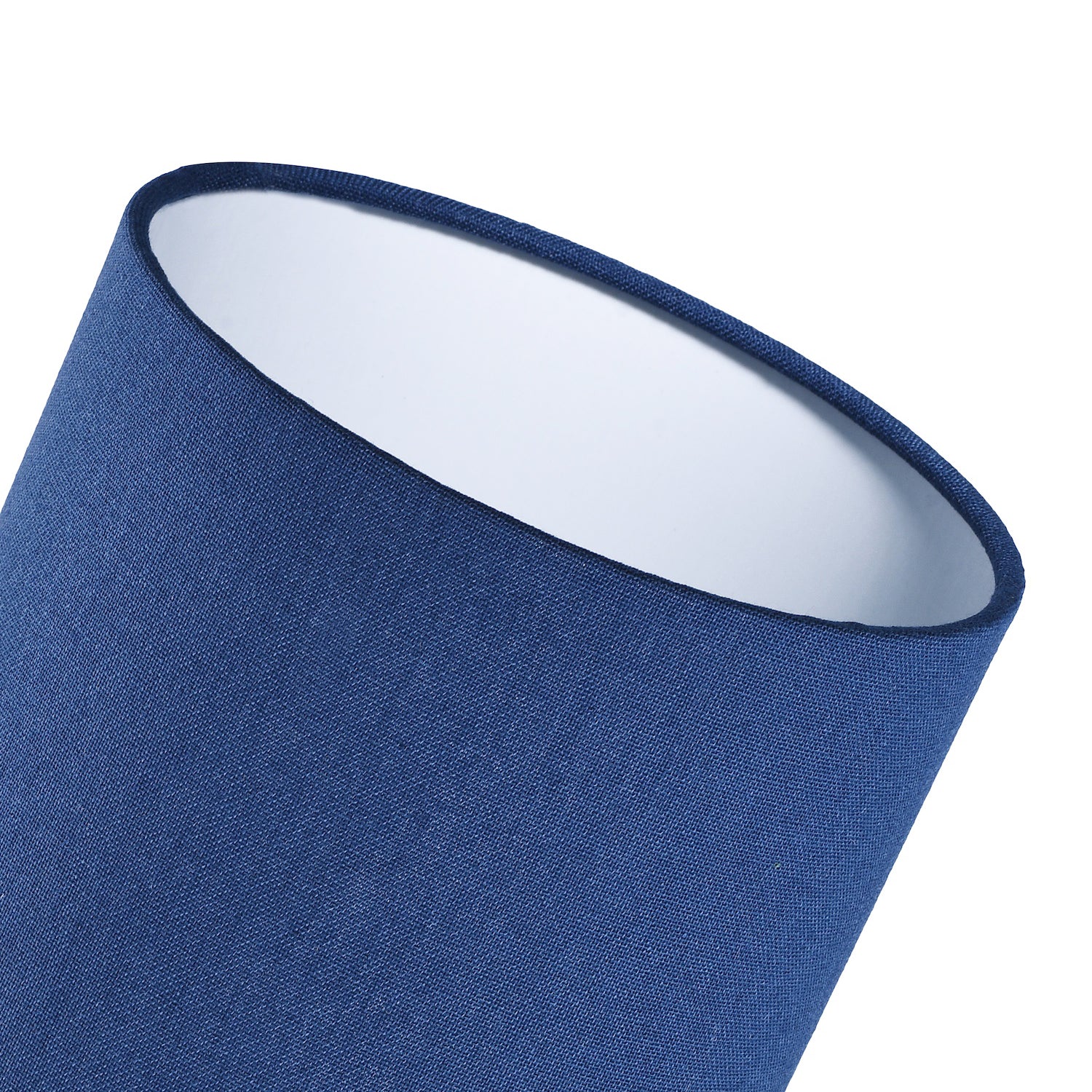 Contemporary and Elegant Midnight Blue Linen Fabric 18cm Cylinder Lamp Shade Image 3