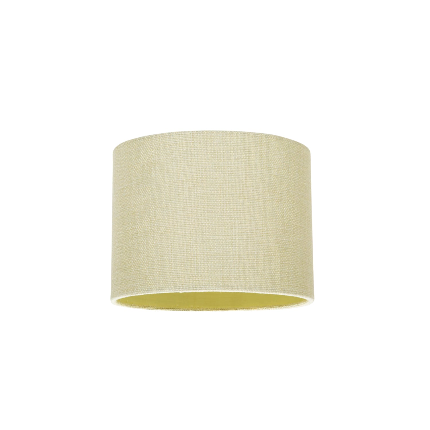 Modern Cream Linen Fabric Small 8" Drum Lamp Shade with Matching Cotton Lining Image 1