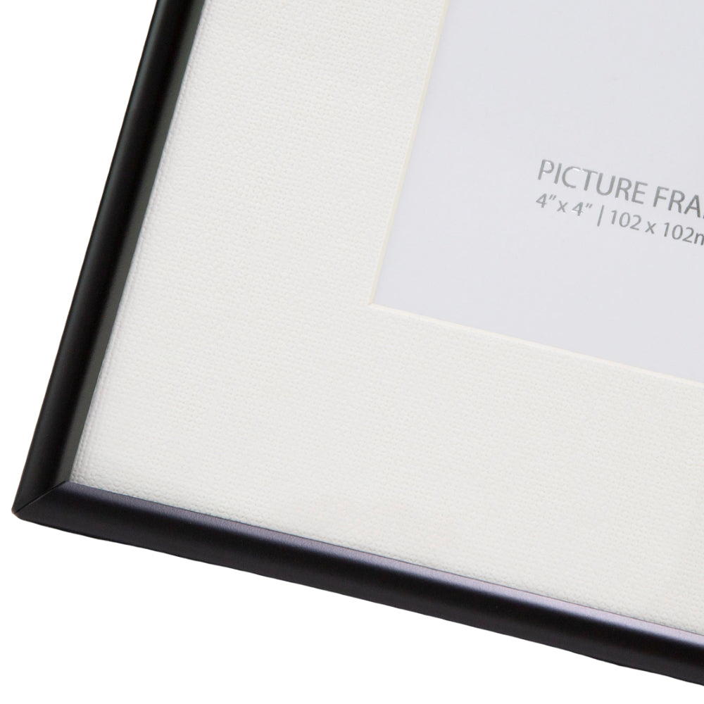 Traditional Matt Black Square Multi-Picture Collage Frame with Inner Ivory Card Image 3