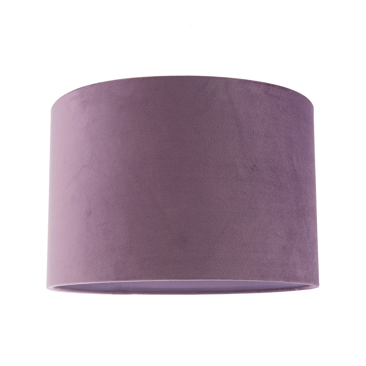 Soft Velvet Dark Lilac Fabric Round Lamp Shade for Table or Pendant Image 1