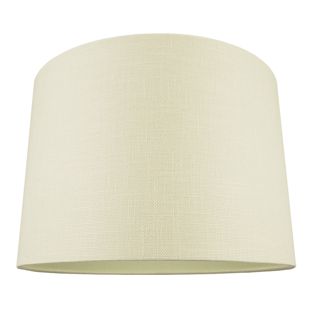 Contemporary and Sleek Cream Linen 16" Lamp Shade with Cotton Inner Lining Image 1