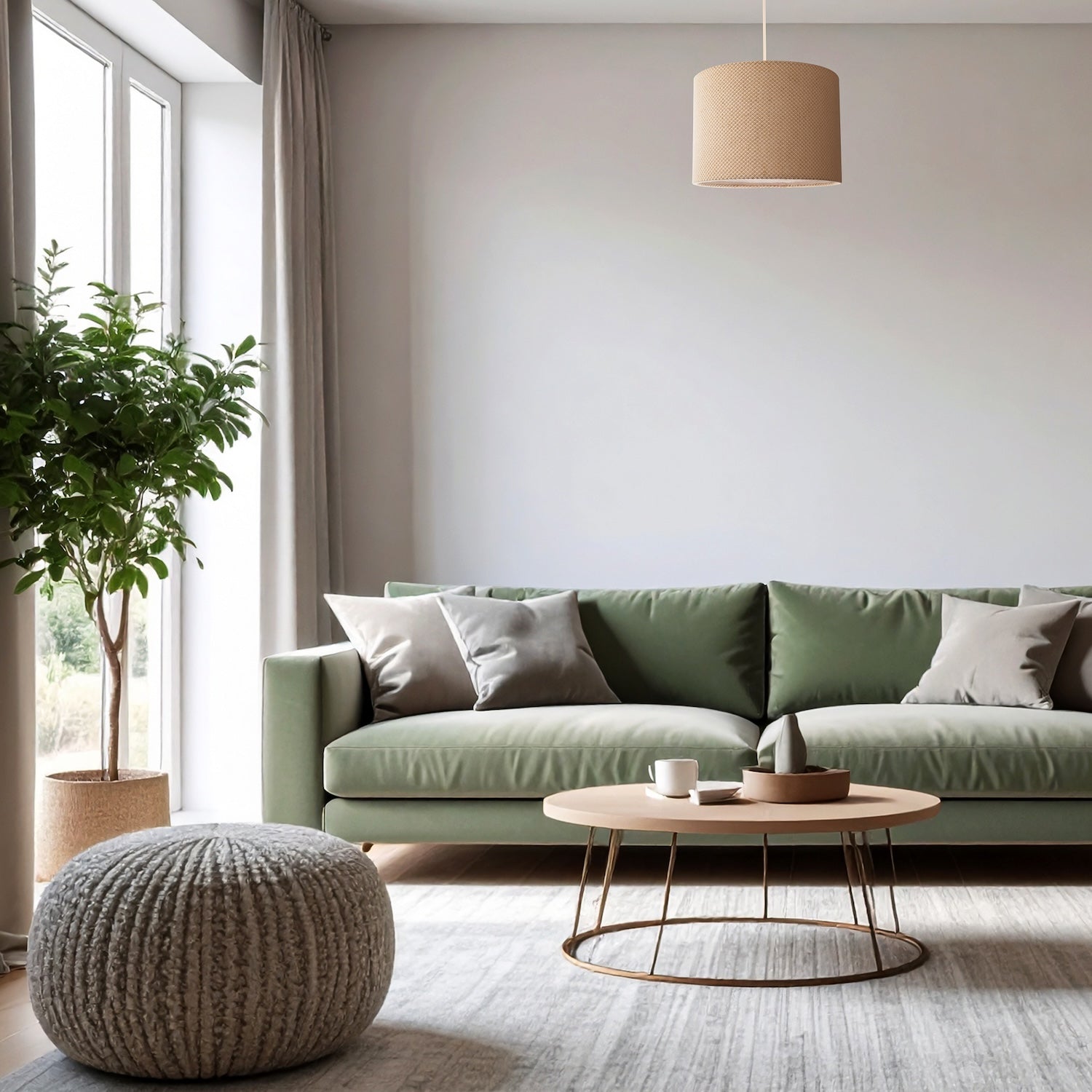 Two Tone Natural Linen Fabric in Taupe with Inner White Cotton Lining Image 6