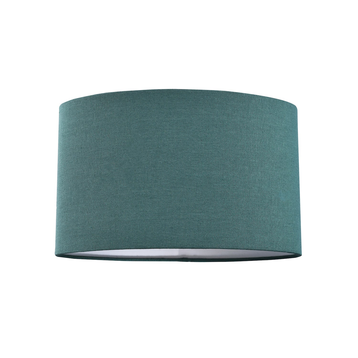 Contemporary and Stylish Forest Green Linen Fabric Oval Lamp Shade - 30cm Width Image 1