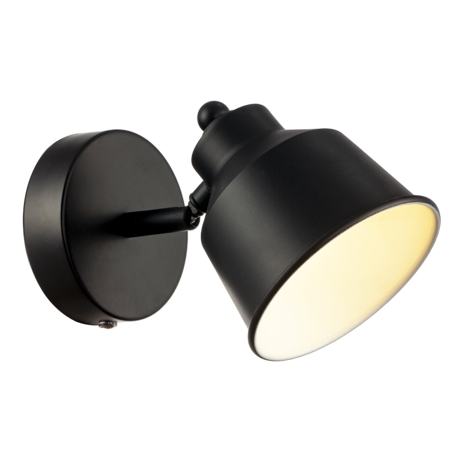 Modern Matte Black Wireless Rechargeable Dimmable Spot Wall Light Image 2