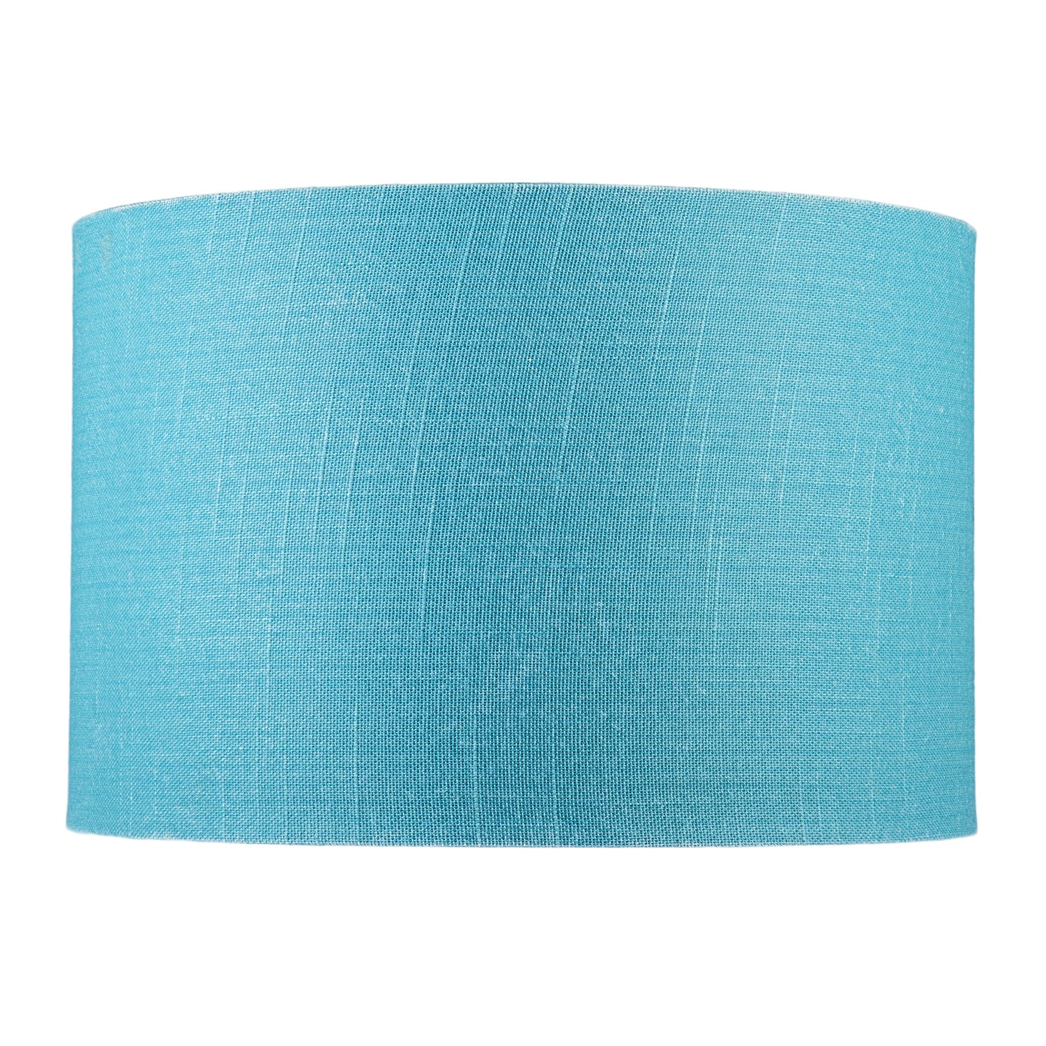 Designer Coastal Waters Teal Textured Linen Fabric Circular Lamp Shade Image 4