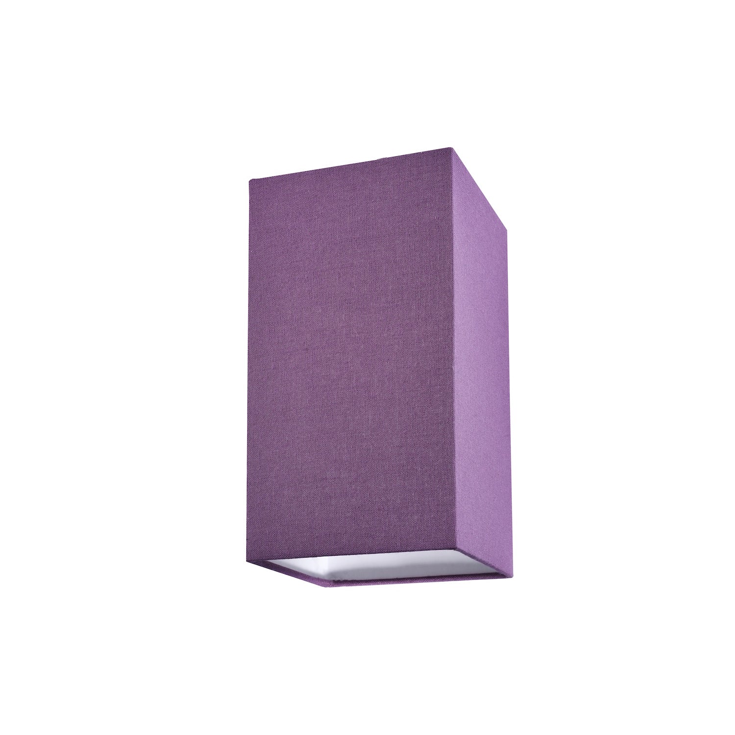 Contemporary and Stylish Vivid Purple Linen Fabric Tall Rectangular Lampshade Image 1