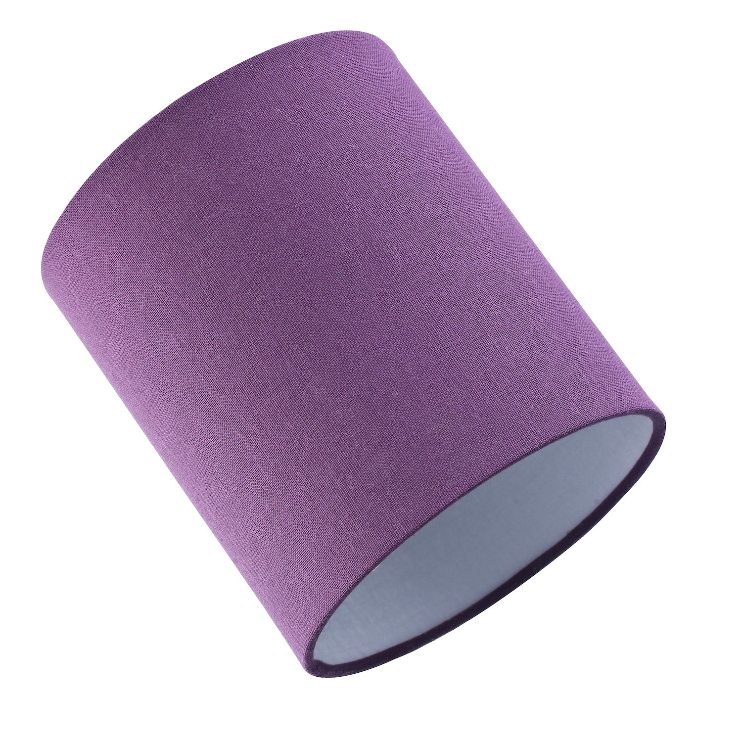 Contemporary and Elegant Vivid Purple Linen Fabric 18cm High Cylinder Lamp Shade Image 5