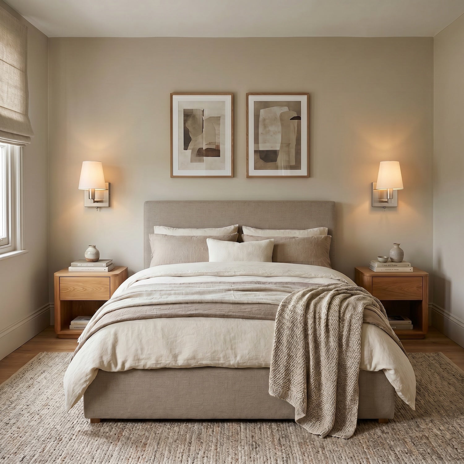 Sleek Bedside Wall Light in Satin Nickel with Toggle Switch and Shade Image 6